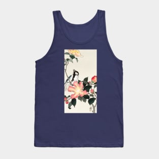 Ohara Koson / Great tit on branch with pink flowers Tank Top